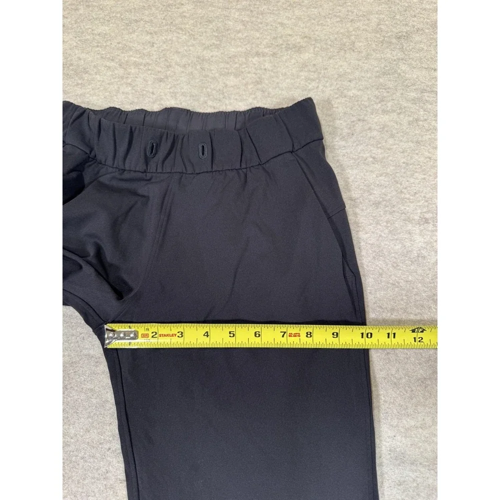 Lululemon Pants Womens 4 Black Jogger Elastic Waist Pockets Yoga Athletic Gym
